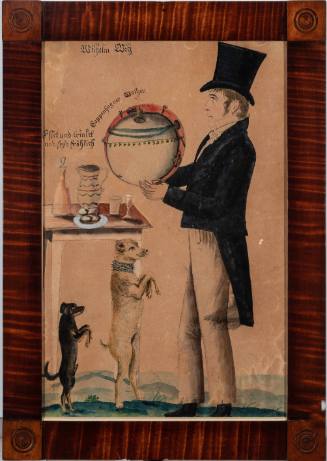 Portrait of Wilhelm Witz and His Pet Dogs