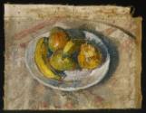 untitled [plate, bananas and pears]