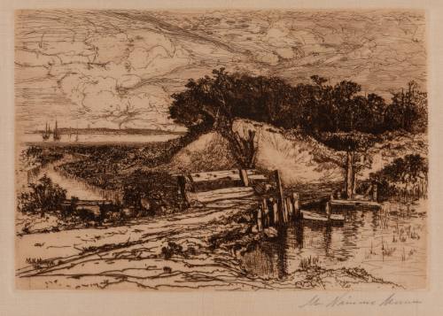 Gardiner's Bay from Fresh Pond, Long Island
