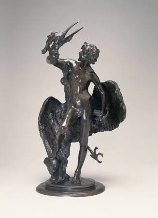 Young Faun with Heron