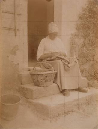 Seated Woman Sewing