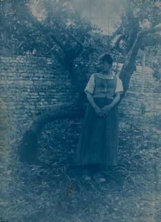 Woman Standing by a Tree