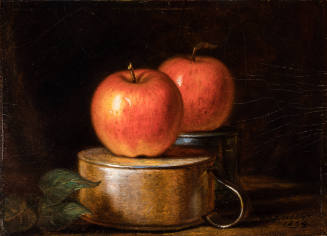 Fruit Piece: Apples on Tin Cups